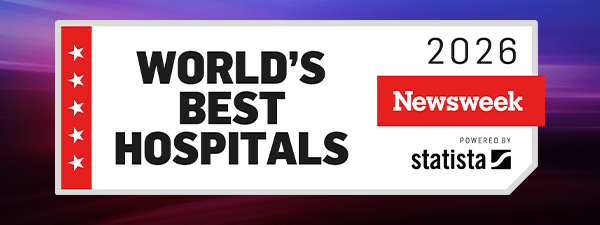 Word's best hospitals 2026 banner