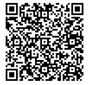 Black and white QR code displayed on a white background.