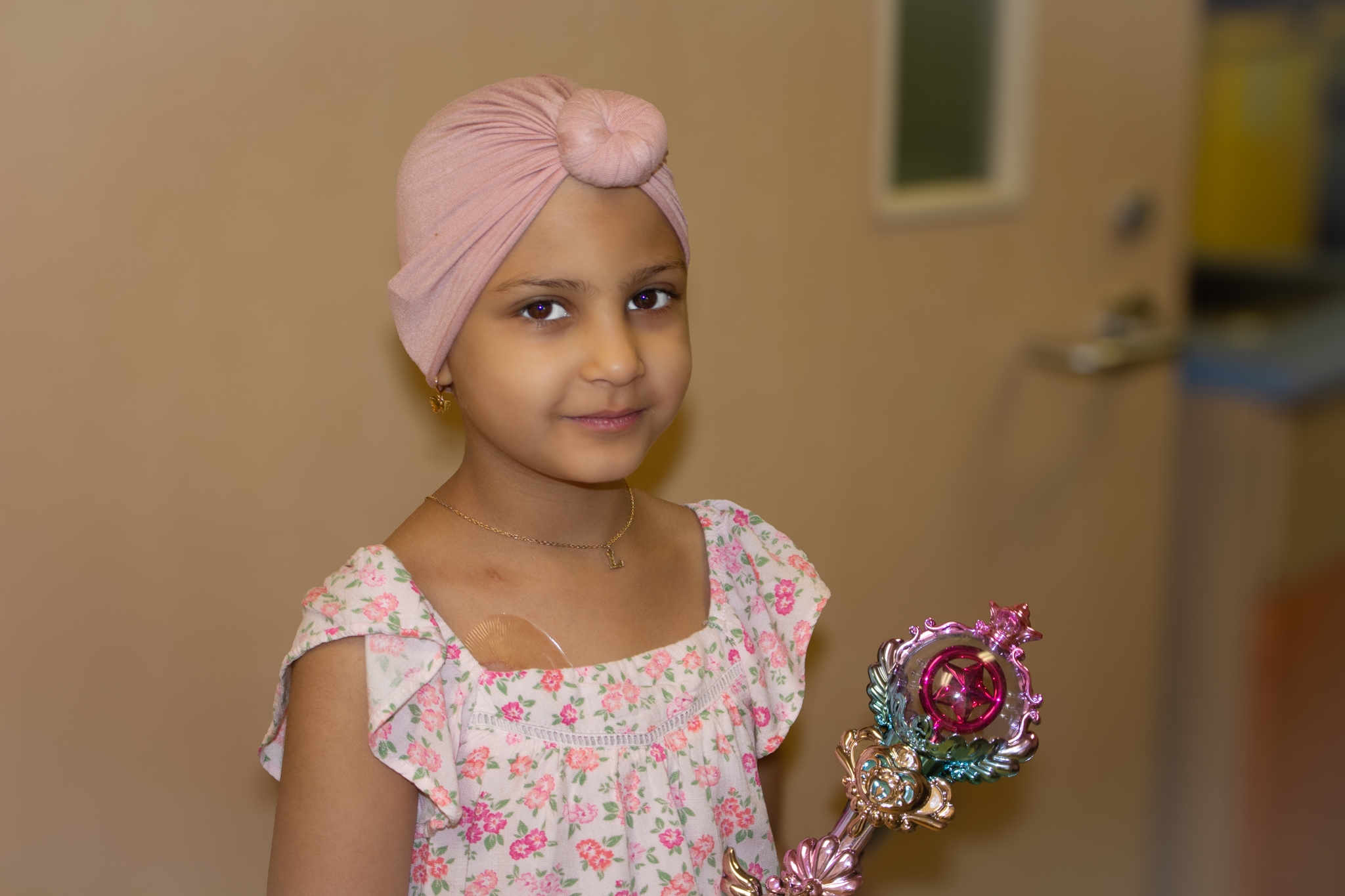 A child cancer patient at Waterloo Regional Health Network.