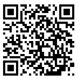 کد QR سیاه و سفید، مربع شکل، روی زمینه سفید. محتویات در تصویر نشان داده نشده است.