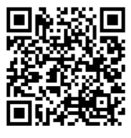یک کد QR سیاه و سفید که روی یک پس‌زمینه سفید ساده نمایش داده می‌شود.