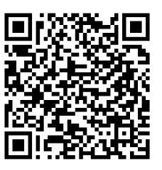 یک کد QR سیاه و سفید در یک پس زمینه سفید.