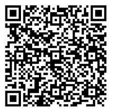 کد QR سیاه و سفید روی زمینه سفید.