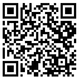 رمز QR أبيض وأسود معروض على خلفية بيضاء.