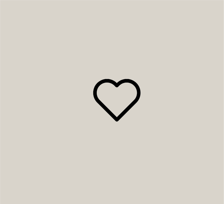 Icon of a heart on a beige background