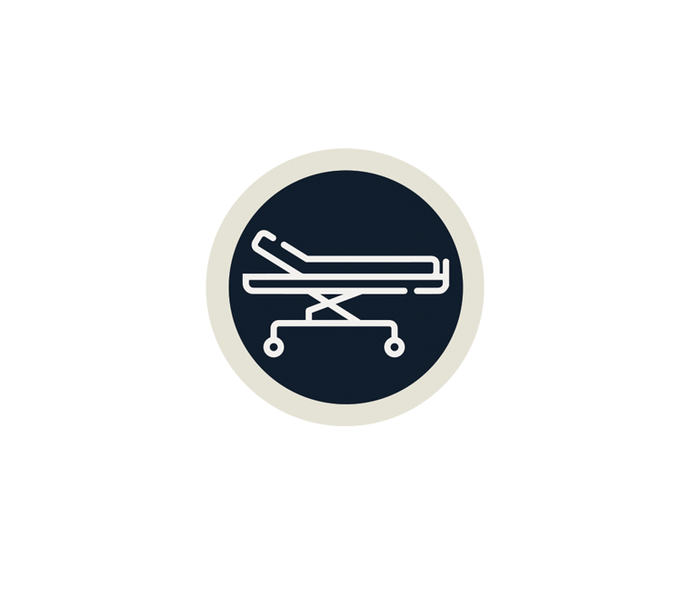 Icon of a hospital bed
